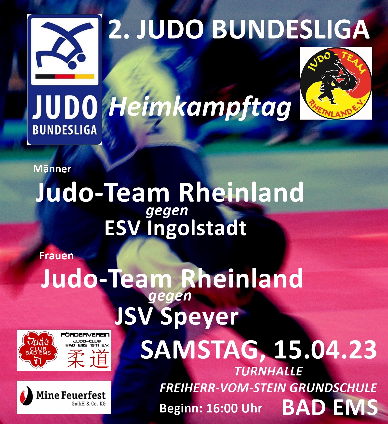 Judo Bundesliga am kommenden Samstag